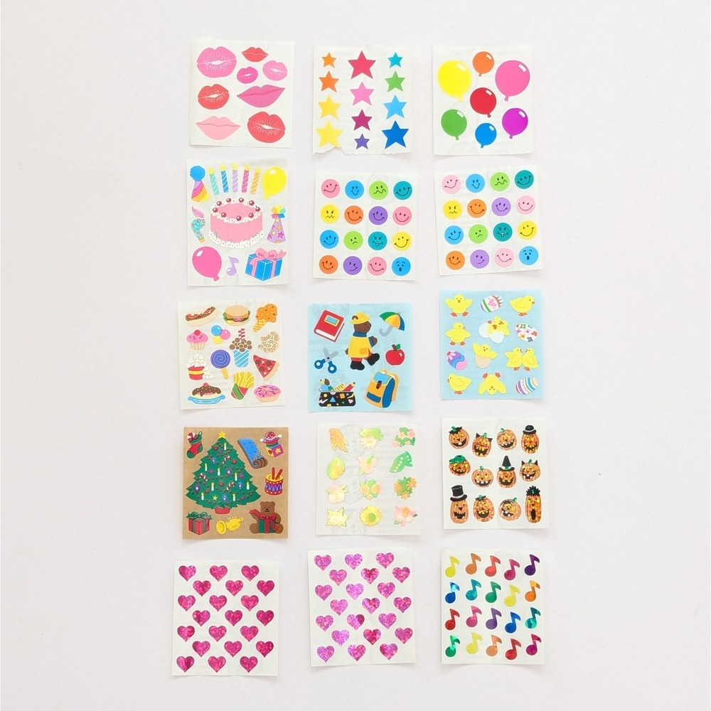 Sandylion Sticker Lot Prismatic Holiday School Birthday Music Easter Halloween